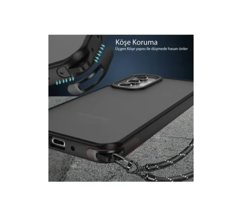 Samsung Galaxy A05S Kılıf Elegant Kapak - Derin Mor