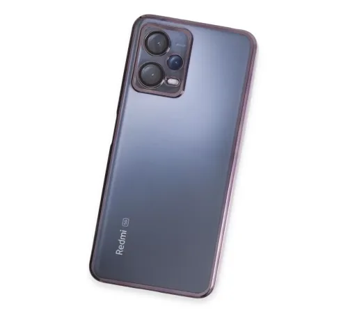 Xiaomi Redmi Note 12 5G Kılıf Lensli Silikon - Mor