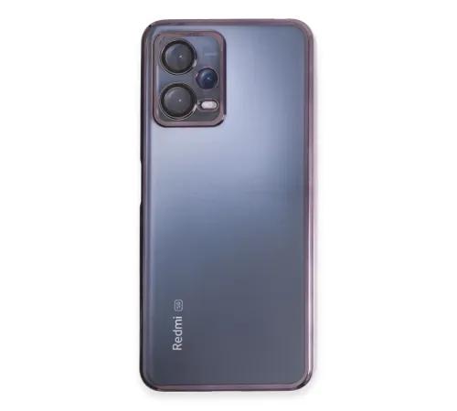 Xiaomi Redmi Note 12 5G Kılıf Lensli Silikon - Mor