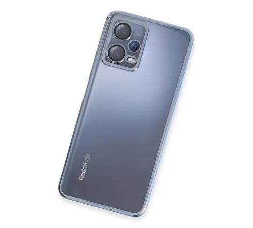 Xiaomi Redmi Note 12 5G Kılıf Lensli Silikon - Açık Mavi