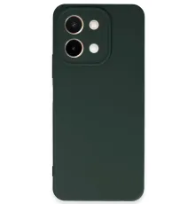 Vivo Y28 Kılıf First Silikon - Koyu Yeşil