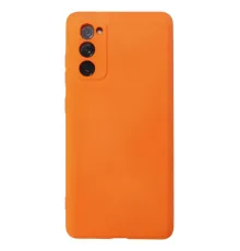 Samsung Galaxy S20 FE Kılıf Nano içi Kadife Silikon - Turuncu