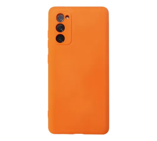Samsung Galaxy S20 FE Kılıf Nano içi Kadife Silikon - Turuncu