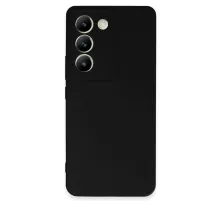Vivo V30 Lite 4G Kılıf First Silikon - Siyah