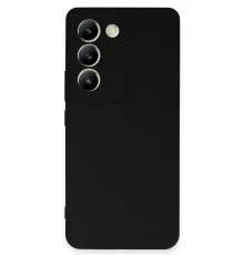 Vivo V30 Lite 4G Kılıf First Silikon - Siyah