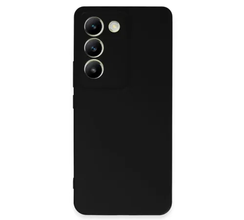 Vivo V30 Lite 4G Kılıf First Silikon - Siyah