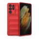 Samsung Galaxy S21 Ultra Kılıf Optimum Silikon - Kırmızı