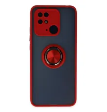 Xiaomi Poco C40 Kılıf Montreal Yüzüklü Silikon Kapak - Kırmızı