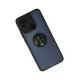 Xiaomi Poco C40 Kılıf Montreal Yüzüklü Silikon Kapak - Siyah