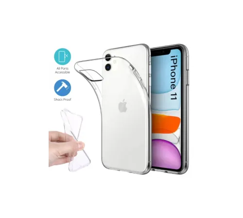 Apple iPhone 11 Kılıf Lüx Şeffaf Silikon