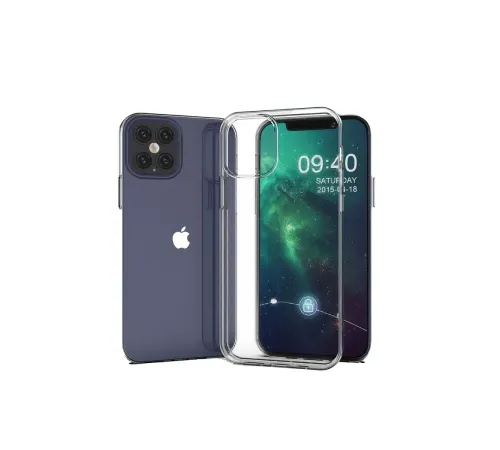 Apple iPhone 12 Kılıf Lüx Şeffaf Silikon