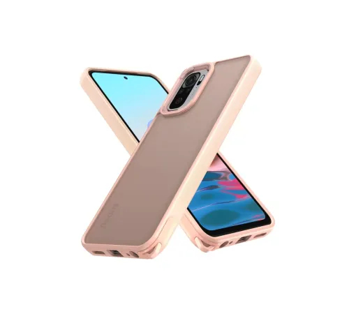 Xiaomi Redmi Note 10 Pro Kılıf Elegant Kapak - Pudra