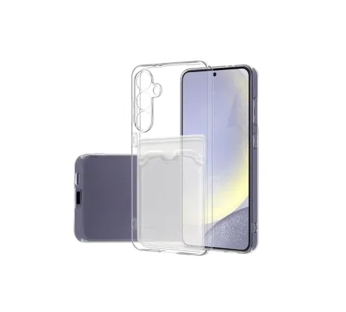 Samsung Galaxy S24 FE Kılıf Kart Şeffaf Silikon - Şeffaf