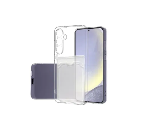 Samsung Galaxy S24 FE Kılıf Kart Şeffaf Silikon - Şeffaf