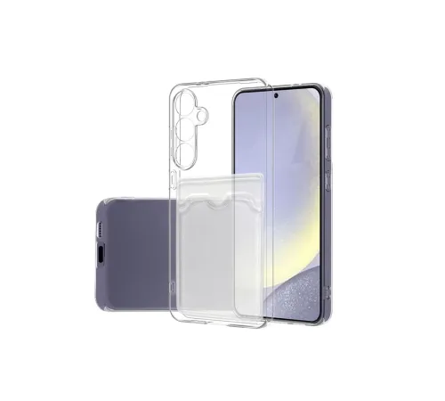 Samsung Galaxy S24 FE Kılıf Kart Şeffaf Silikon - Şeffaf