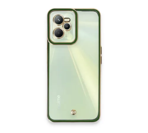 Realme C35 Kılıf Liva Lens Silikon - Yeşil