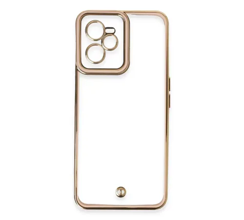 Realme C35 Kılıf Liva Lens Silikon - Pudra