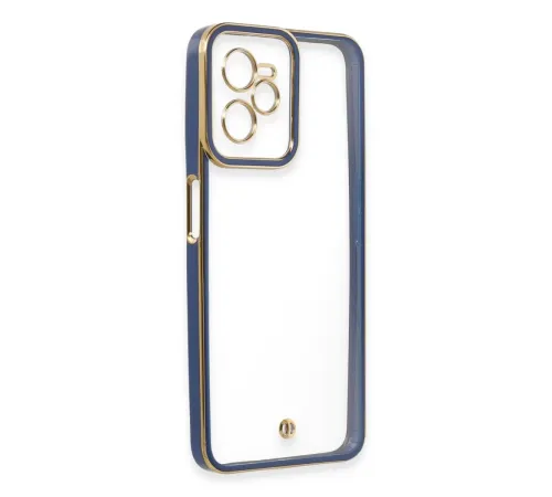 Realme C35 Kılıf Liva Lens Silikon - Mavi