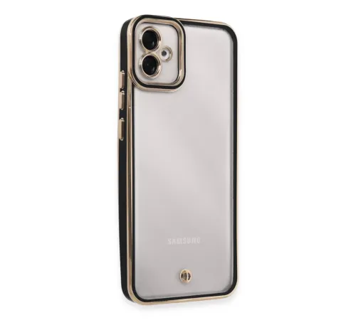 Samsung Galaxy A04E Kılıf Liva Lens Silikon - Siyah