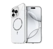 Apple iPhone 15 Pro Max Live Diamond Magsafe Kapak - Şeffaf