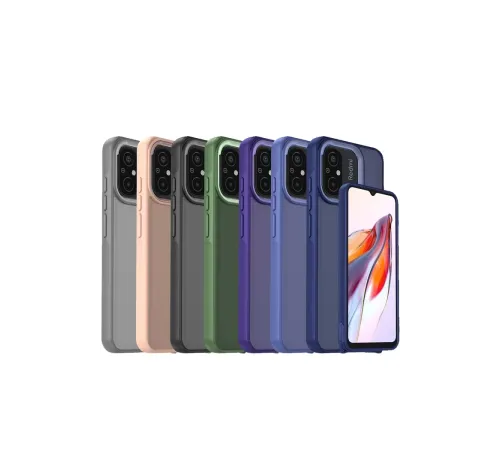 Xiaomi Redmi 12C Kılıf Elegant Kapak - Siyah