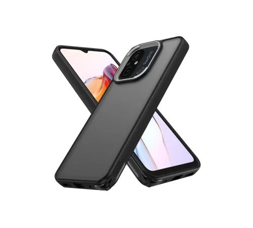Xiaomi Redmi 12C Kılıf Elegant Kapak - Siyah