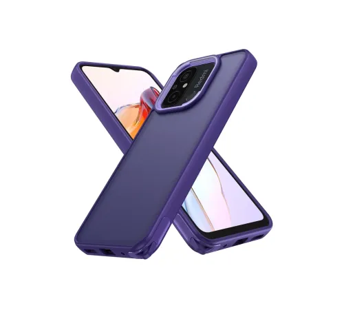 Xiaomi Redmi 12C Kılıf Elegant Kapak - Derin Mor