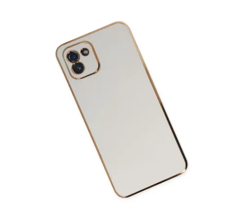 Samsung Galaxy A03 Kılıf Volet Silikon - Beyaz