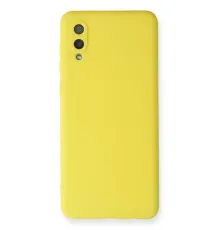 Samsung Galaxy A02 Kılıf Nano içi Kadife Silikon - Sarı