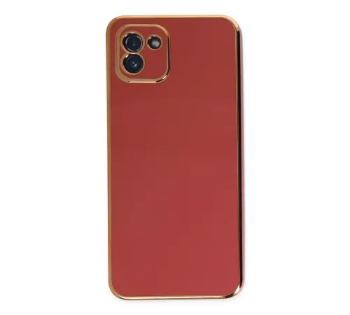 Samsung Galaxy A03 Kılıf Volet Silikon - Kırmızı