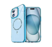Apple iPhone 12 Live Diamond Magsafe Kapak - Mavi