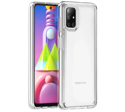 Samsung Galaxy M51 Kılıf Lüx Şeffaf Silikon