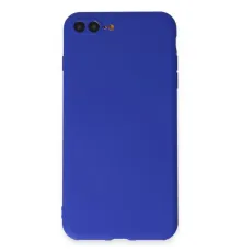 Apple iPhone 7 Plus Kılıf First Silikon - Koyu Mavi