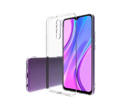 Xiaomi Redmi 9 Kılıf Lüx Şeffaf Silikon - Şeffaf