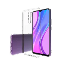Xiaomi Redmi 9 Kılıf Lüx Şeffaf Silikon - Şeffaf