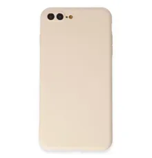 Apple iPhone 7 Plus Kılıf First Silikon - Krem
