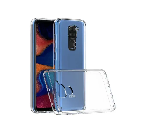 Xiaomi Redmi Note 9 Kılıf Lüx Şeffaf Silikon - Şeffaf