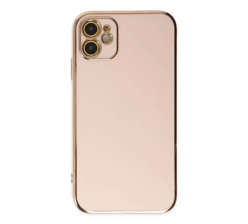 Apple iPhone 12 Kılıf Volet Silikon - Pembe
