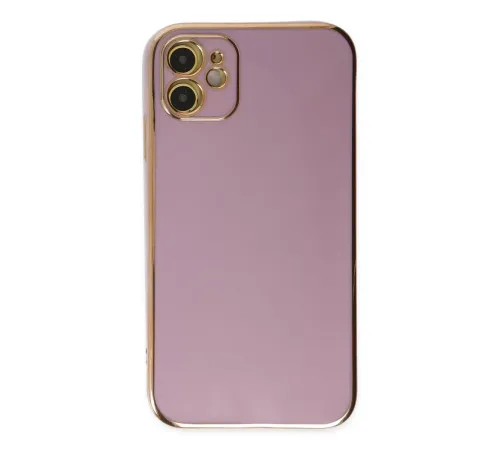 Apple iPhone 12 Kılıf Volet Silikon - Mor
