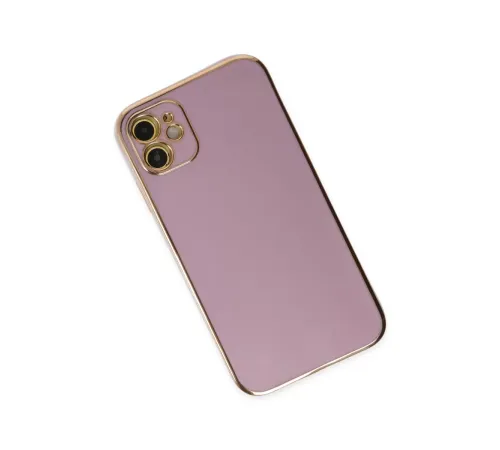 Apple iPhone 12 Kılıf Volet Silikon - Mor