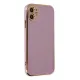 Apple iPhone 12 Kılıf Volet Silikon - Mor