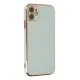Apple iPhone 12 Kılıf Volet Silikon - Açık Yeşil