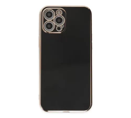 Apple iPhone 12 Pro Kılıf Volet Silikon - Siyah