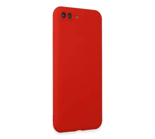 Apple iPhone 7 Plus Kılıf First Silikon - Kırmızı