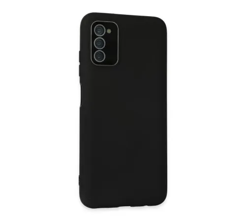 Samsung Galaxy A03S Kılıf Lansman Glass Kapak - Siyah