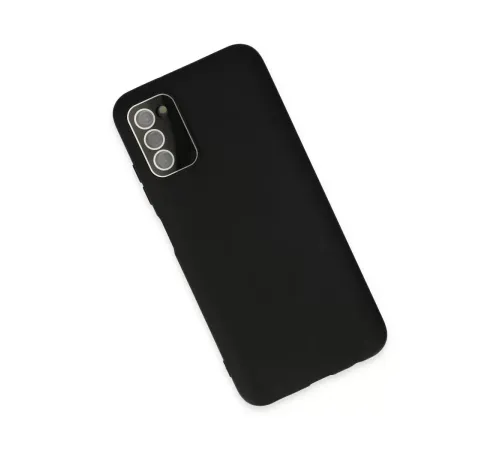 Samsung Galaxy A03S Kılıf Lansman Glass Kapak - Siyah