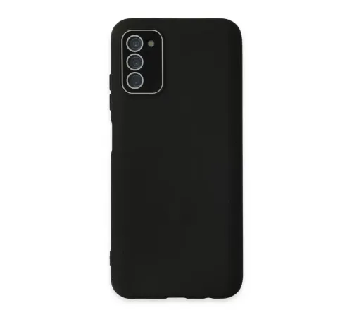 Samsung Galaxy A03S Kılıf Lansman Glass Kapak - Siyah
