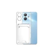 Realme Note 60 Kılıf Kart Şeffaf Silikon - Şeffaf