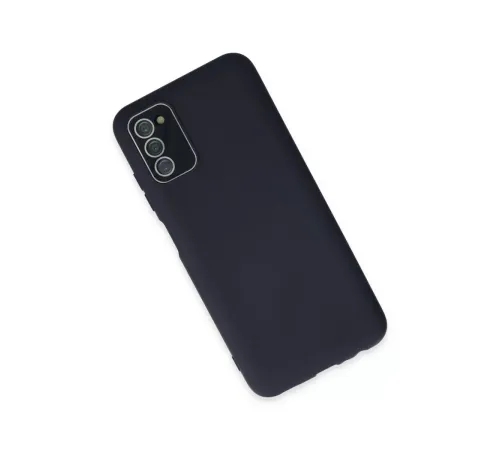 Samsung Galaxy A03S Kılıf Lansman Glass Kapak - Lacivert