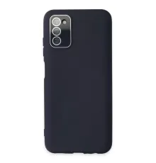 Samsung Galaxy A03S Kılıf Lansman Glass Kapak - Lacivert